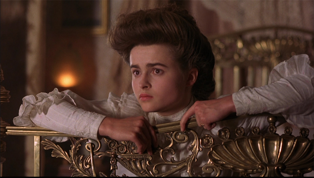 Lucy Honeychurch, portrayed by Helena Bonham Carter